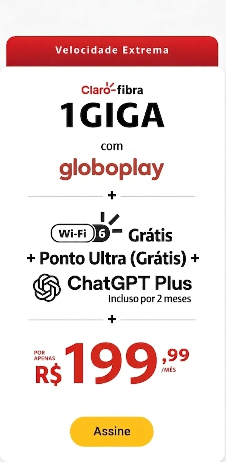 Home 7 1giga claro fibra